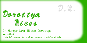 dorottya miess business card